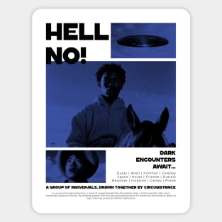 Hell No! Sci Fi Horror Sticker